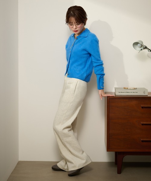LAULEN(ローレン)の「cotton blend sweat boa pants /コットンブレンドスウェットボアパンツ(スウェットパンツ・レディース・ベージュ系1/グレー系2/ブラウン系1/ベージュ系2/ブラック系1/グレー系1/ブラック系2/ブラウン系2・S/M)」の11枚目の写真