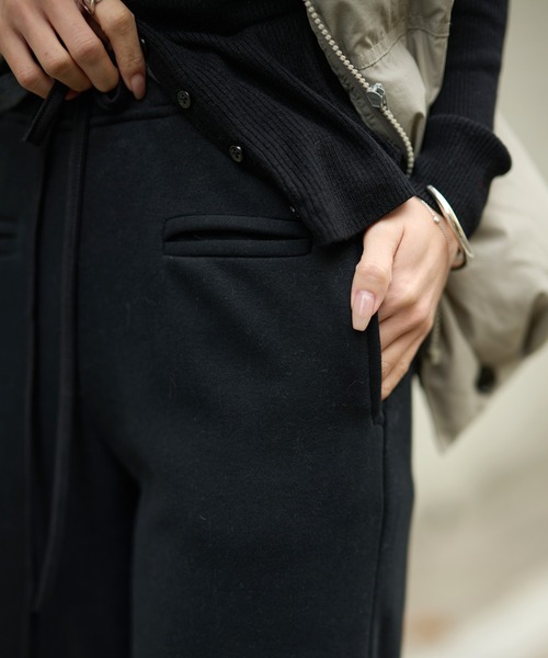 LAULEN(ローレン)の「cotton blend sweat boa pants /コットンブレンドスウェットボアパンツ(スウェットパンツ・レディース・ベージュ系1/グレー系2/ブラウン系1/ベージュ系2/ブラック系1/グレー系1/ブラック系2/ブラウン系2・S/M)」の10枚目の写真