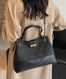 【B.A.G】チェーンハンドル キルティングバッグ