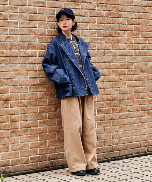 FREAK'S STORE（フリークスストア）の「Mechanic Jacket Denim/メカニックジャケット デニム（デニムジャケット・レディース・ブルー・X-LARGE/SMALL）」の14枚目の写真