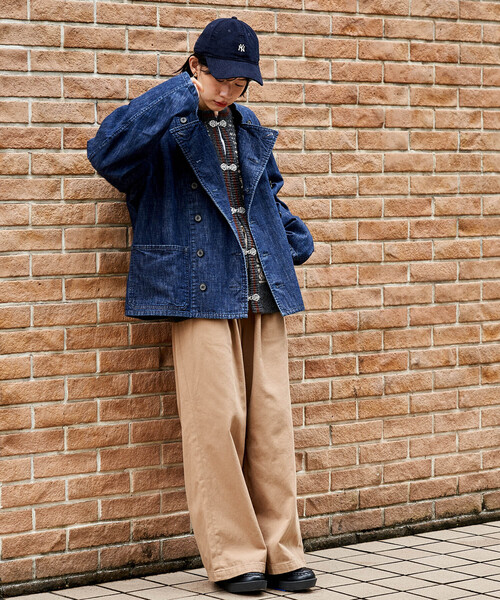 FREAK'S STORE（フリークスストア）の「Mechanic Jacket Denim/メカニックジャケット デニム（デニムジャケット・レディース・ブルー・X-LARGE/SMALL）」の18枚目の写真