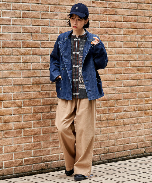 FREAK'S STORE（フリークスストア）の「Mechanic Jacket Denim/メカニックジャケット デニム（デニムジャケット・レディース・ブルー・X-LARGE/SMALL）」の19枚目の写真