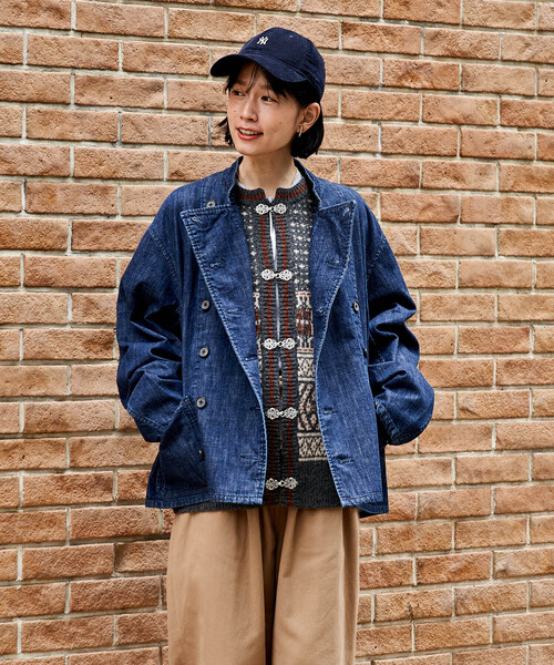 FREAK'S STORE（フリークスストア）の「Mechanic Jacket Denim/メカニックジャケット デニム（デニムジャケット・レディース・ブルー・X-LARGE/SMALL）」の22枚目の写真
