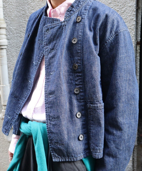 FREAK'S STORE（フリークスストア）の「Mechanic Jacket Denim/メカニックジャケット デニム（デニムジャケット・レディース・ブルー・X-LARGE/SMALL）」の11枚目の写真