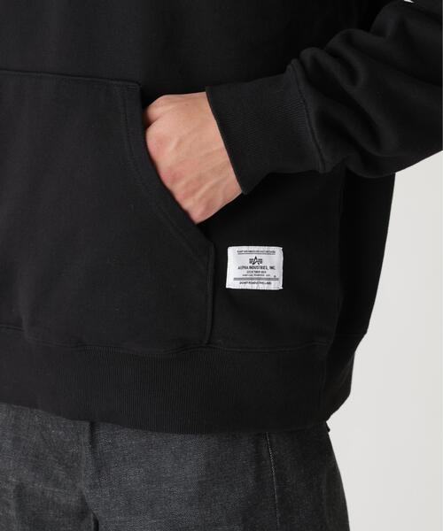 Alpha Industries（アルファインダストリーズ）の「Alpha Industries/アルファインダストリーズ/PLAIN HOODIE/プレーン フーディー（パーカー・メンズ・ネイビー/その他5/グレー/ブラック/オリーブ系・L/M/S/2XL/XL）」の18枚目の写真