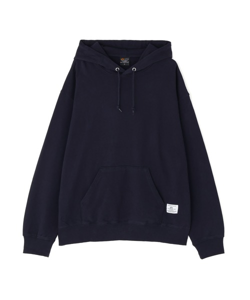 Alpha Industries（アルファインダストリーズ）の「Alpha Industries/アルファインダストリーズ/PLAIN HOODIE/プレーン フーディー（パーカー・メンズ・ネイビー/その他5/グレー/ブラック/オリーブ系・L/M/S/2XL/XL）」の4枚目の写真