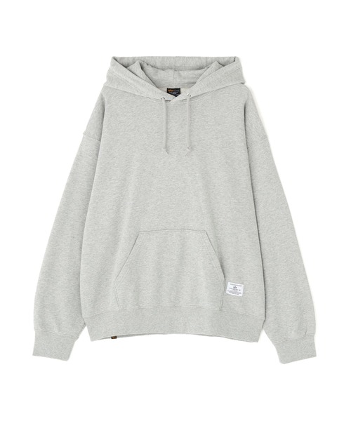 Alpha Industries（アルファインダストリーズ）の「Alpha Industries/アルファインダストリーズ/PLAIN HOODIE/プレーン フーディー（パーカー・メンズ・ネイビー/その他5/グレー/ブラック/オリーブ系・L/M/S/2XL/XL）」の2枚目の写真