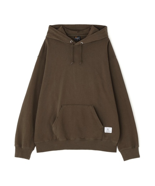 Alpha Industries（アルファインダストリーズ）の「Alpha Industries/アルファインダストリーズ/PLAIN HOODIE/プレーン フーディー（パーカー・メンズ・ネイビー/その他5/グレー/ブラック/オリーブ系・L/M/S/2XL/XL）」の9枚目の写真