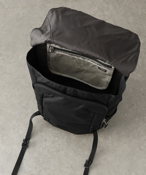 Overland(オーバーランド)の「【OverLand EQUIPMENT/オーバーランドイクイップメント】FLAP BACK PACK / フラップ バック パック(約20L)(バックパック/リュック・メンズ・ブラック・FREE)」の5枚目の写真
