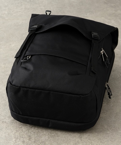 Overland(オーバーランド)の「【OverLand EQUIPMENT/オーバーランドイクイップメント】FLAP BACK PACK / フラップ バック パック(約20L)(バックパック/リュック・メンズ・ブラック・FREE)」の7枚目の写真