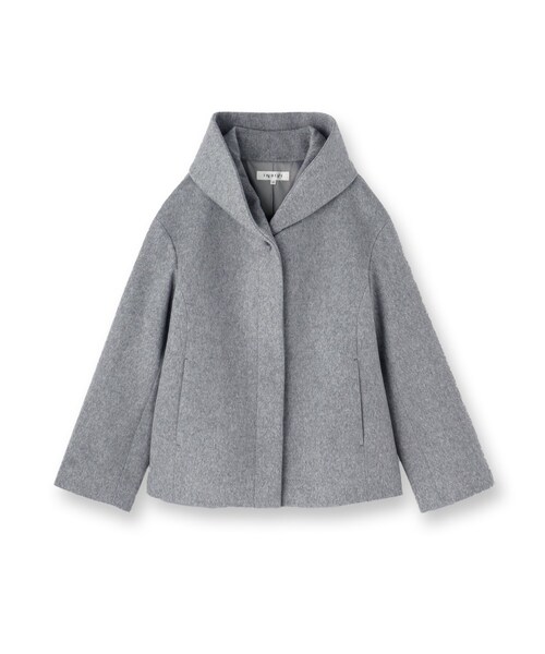 ◇【軽やか／ゆったり】ウール混ショートトレンチコート（トレンチ