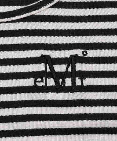 MUCENT(ムセント)の「リネラ ユーネックストライプ長袖Tシャツ(3カラー)(Tシャツ/カットソー・レディース・ホワイト×ブラック/チャコールグレー×ブラック/ブラック×ベージュ・FREE)」の11枚目の写真
