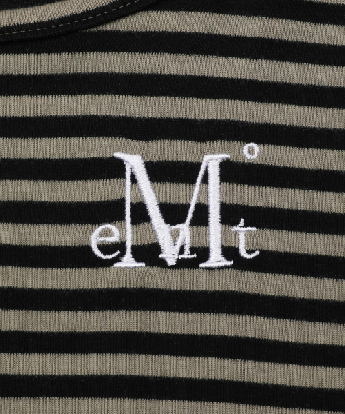 MUCENT(ムセント)の「リネラ ユーネックストライプ長袖Tシャツ(3カラー)(Tシャツ/カットソー・レディース・ホワイト×ブラック/チャコールグレー×ブラック/ブラック×ベージュ・FREE)」の7枚目の写真