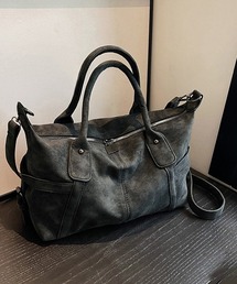 レトロトートバッグ 大容量 手提げバッグ
