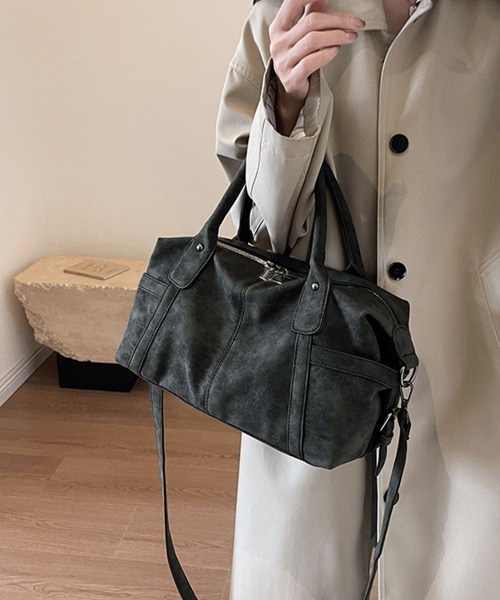 Miniministore(ミニミニストア)の「レトロトートバッグ 大容量 手提げバッグ(トートバッグ・レディース・ベージュ/ブラック・FREE)」の4枚目の写真