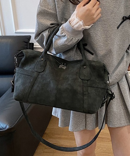 Miniministore(ミニミニストア)の「レトロトートバッグ 大容量 手提げバッグ(トートバッグ・レディース・ベージュ/ブラック・FREE)」の11枚目の写真