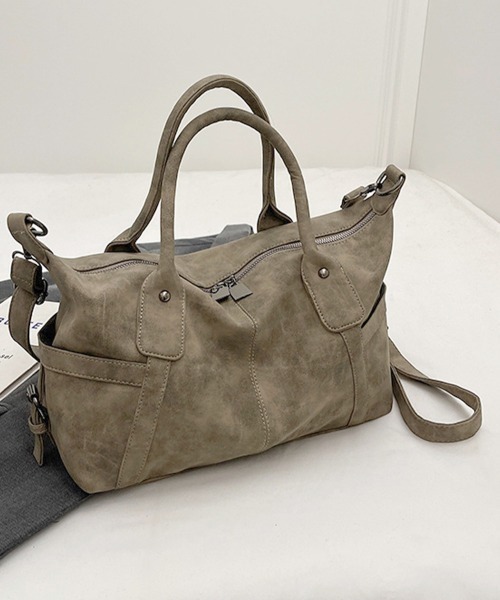 Miniministore(ミニミニストア)の「レトロトートバッグ 大容量 手提げバッグ(トートバッグ・レディース・ベージュ/ブラック・FREE)」の19枚目の写真