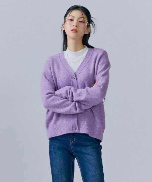 CHASECULT(チェイスカルト)の「レディース ルーズフィット ボカシ カーディガン-CFRG4371C0T(カーディガン/ボレロ・レディース・ライトパープル・85/90)」の2枚目の写真