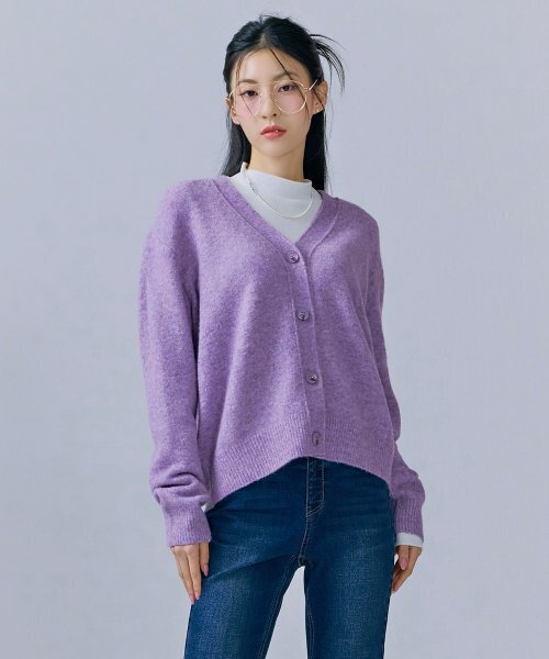 CHASECULT(チェイスカルト)の「レディース ルーズフィット ボカシ カーディガン-CFRG4371C0T(カーディガン/ボレロ・レディース・ライトパープル・85/90)」の4枚目の写真