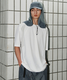 [シティレジャー] ストラクチャードブロックTシャツ [ホワイト]