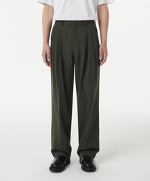 MUSINSA STANDARD（ムシンサスタンダード）の「THREE PLEATED SEMI-BALLOON SLACKS_DUSTY KHAKI（スラックス・メンズ）」