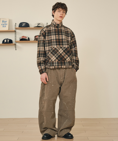 TAKEASY(テイクイージー)の「フランネルフリースハーフジップ(ブラウン)(Tシャツ/カットソー・メンズ・その他・MEDIUM/LARGE/SMALL)」の6枚目の写真