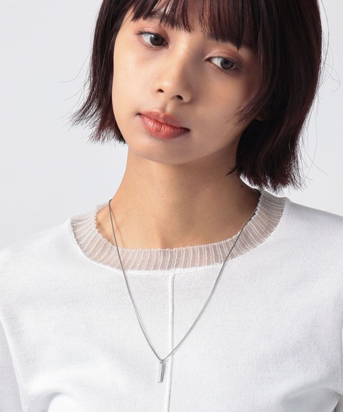 PAGEBOY(ページボーイ)の「プレートチェーンネックレス(ネックレス・レディース・シルバー/ゴールド・FREE)」の3枚目の写真