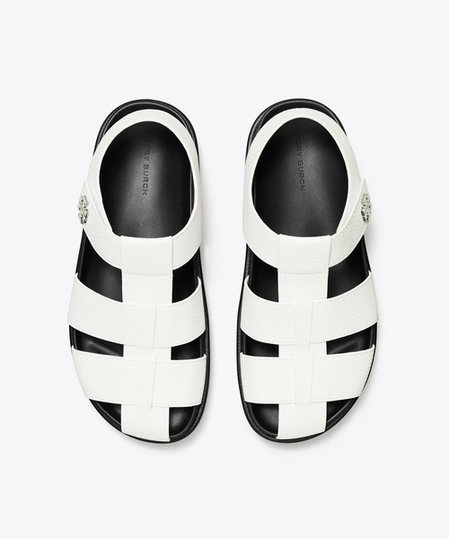 TORY BURCH（トリーバーチ）の「キラ スポーツ フィッシャーマンサンダル（サンダル・レディース・ホワイト/ブラック・24.5cm/24cm/25cm/23.5cm/22.5cm/25.5cm/23cm）」の9枚目の写真