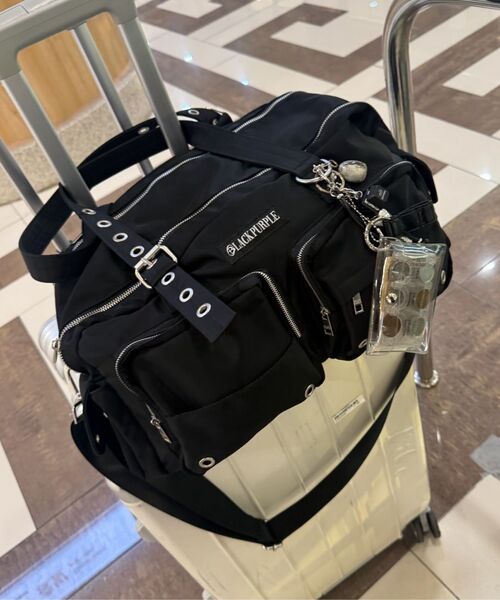 BLACKPURPLE(ブラックパープル)の「オーバーロードカーゴバッグ Overload Cargo Bag_Black(ボストンバッグ・レディース・ブラック・FREE)」の9枚目の写真