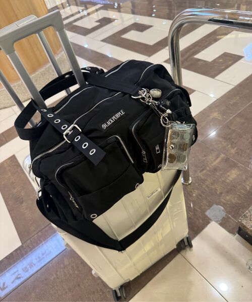 BLACKPURPLE(ブラックパープル)の「オーバーロードカーゴバッグ Overload Cargo Bag_Black(ボストンバッグ・レディース・ブラック・FREE)」の8枚目の写真