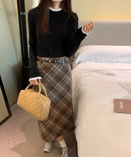 ReRe(リリ)の「レース付きハイネックトップス(Tシャツ/カットソー・レディース・ブラック/チョコ/ホワイト・MEDIUM/LARGE/X-LARGE)」の17枚目の写真