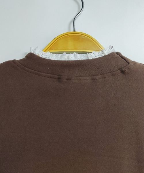 ReRe(リリ)の「レース付きハイネックトップス(Tシャツ/カットソー・レディース・ブラック/チョコ/ホワイト・MEDIUM/LARGE/X-LARGE)」の19枚目の写真