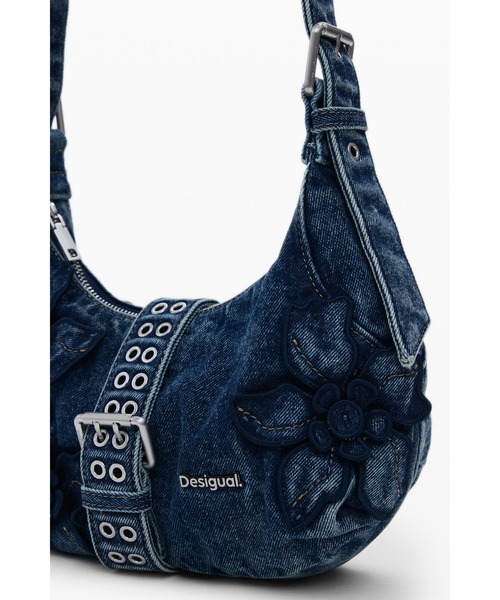 Desigual（デシグアル）の「デニム セミハードショルダーバッグ（ハンドバッグ・レディース・ブルー・FREE）」の8枚目の写真
