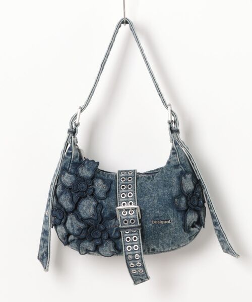 Desigual（デシグアル）の「デニム セミハードショルダーバッグ（ハンドバッグ・レディース・ブルー・FREE）」の11枚目の写真
