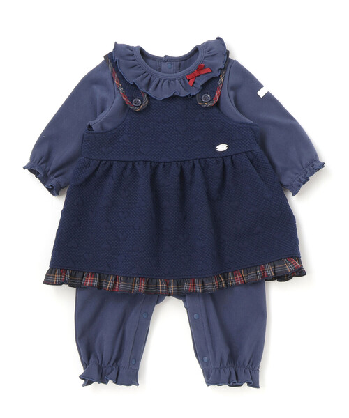 SLAP SLIP BABY(スラップスリップベビー)の「ハートキルトジャンパースカート&ロンパース2点セットベビー(70~80cm)(その他ベビーウェア・キッズ・レッド/ネイビー・70cm/80cm)」の19枚目の写真