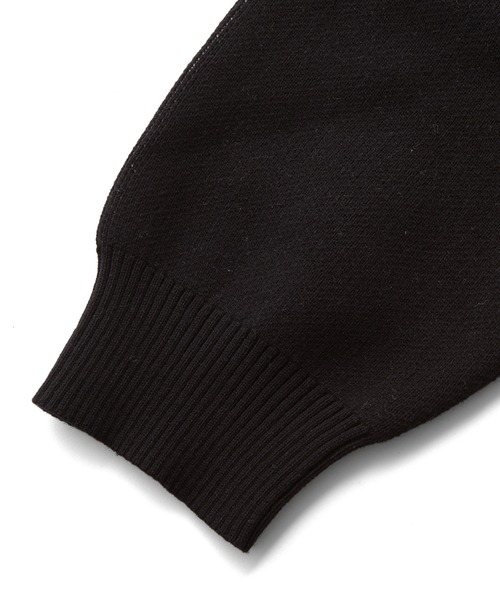 X-girl(エックスガール)の「CURSIVE LOGO AND FACE JACQUARD KNIT TOP(ニット/セーター・レディース・ブラック/オリーブ/ネイビー・ONE SIZE)」の18枚目の写真