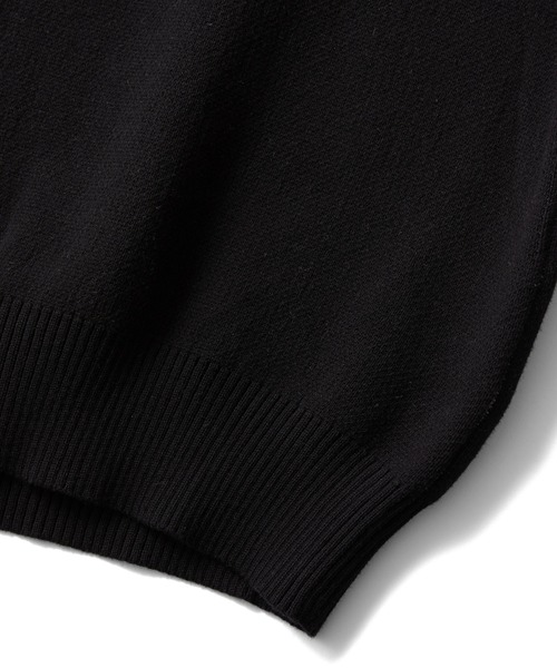 X-girl(エックスガール)の「CURSIVE LOGO AND FACE JACQUARD KNIT TOP(ニット/セーター・レディース・ブラック/オリーブ/ネイビー・ONE SIZE)」の19枚目の写真