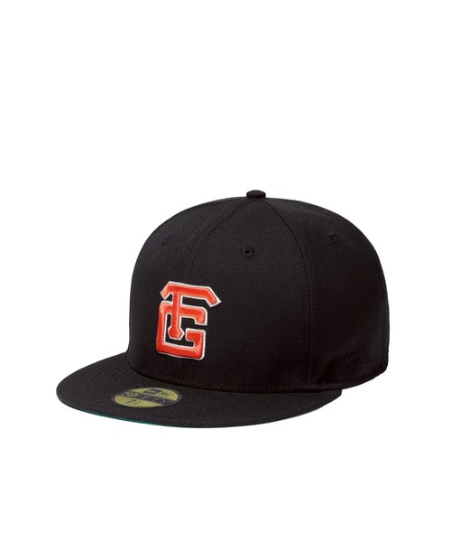 Fear of God Los Angeles（フィアーオブゴッドロサンゼルス）の「NEW ERA 59FIFTY_ YG FG LOGO 2025（キャップ・メンズ・ブラック/ネイビー・7 7/8/7 3/4/7 5/8/7 1/2/7 3/8/7 1/4/7 1/8/8）」の3枚目の写真