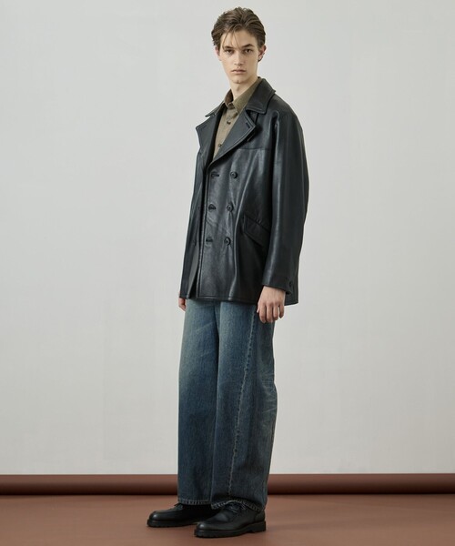 UNITED TOKYO（ユナイテッドトウキョウ）の「【新色追加】オーバーダイバレルデニムパンツ　｜日本製/岡山デニム/ブリーチ/オーバーダイ/レーザー加工/ワイド/ルーズ（デニムパンツ・メンズ・ブラック/ダークインディゴブルー/ライトブルー・1/2）」の5枚目の写真