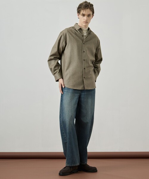 UNITED TOKYO（ユナイテッドトウキョウ）の「【新色追加】オーバーダイバレルデニムパンツ　｜日本製/岡山デニム/ブリーチ/オーバーダイ/レーザー加工/ワイド/ルーズ（デニムパンツ・メンズ・ブラック/ダークインディゴブルー/ライトブルー・1/2）」の7枚目の写真