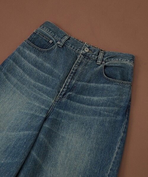 UNITED TOKYO（ユナイテッドトウキョウ）の「【新色追加】オーバーダイバレルデニムパンツ　｜日本製/岡山デニム/ブリーチ/オーバーダイ/レーザー加工/ワイド/ルーズ（デニムパンツ・メンズ・ブラック/ダークインディゴブルー/ライトブルー・1/2）」の12枚目の写真