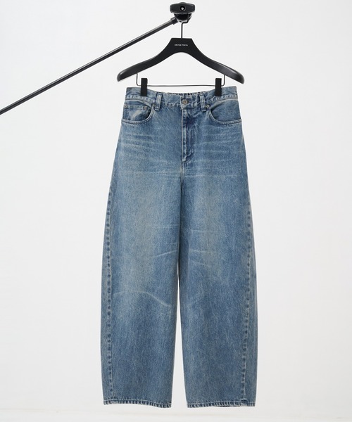 UNITED TOKYO（ユナイテッドトウキョウ）の「【新色追加】オーバーダイバレルデニムパンツ　｜日本製/岡山デニム/ブリーチ/オーバーダイ/レーザー加工/ワイド/ルーズ（デニムパンツ・メンズ・ブラック/ダークインディゴブルー/ライトブルー・1/2）」の3枚目の写真