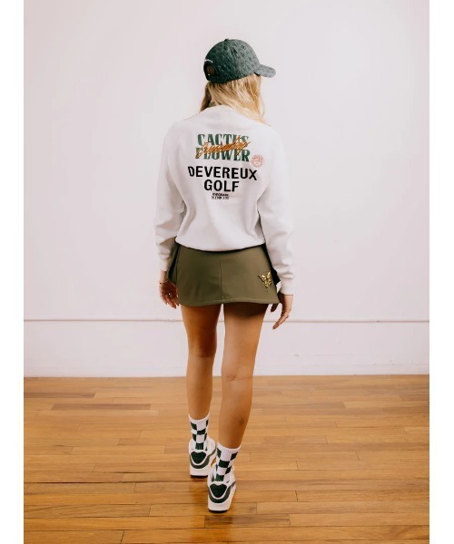 DEVEREUX GOLF（デヴァローゴルフ）の「WOMEN 16G TURF MGMT Raglan Knit 7 Crewneck（Tシャツ/カットソー・レディース・ホワイト・SMALL）」の11枚目の写真