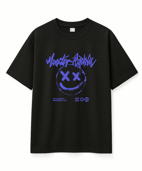 MONSTER REPUBLIC(モンスターリパブリック)の「スマイルパステルブルーTシャツブラック_8141(Tシャツ/カットソー・レディース・その他・SMALL/MEDIUM/LARGE/X-LARGE)」の6枚目の写真