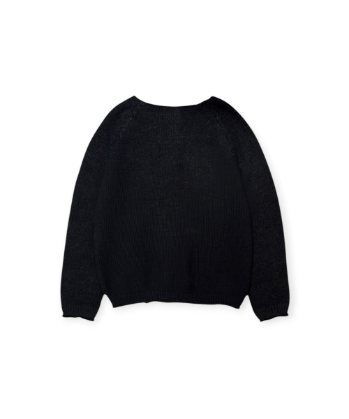 BORN SLIPPY（ボーンスリッピー）の「Soft Henley Neck Knit (Black)（ニット/セーター・レディース・その他・FREE）」の2枚目の写真