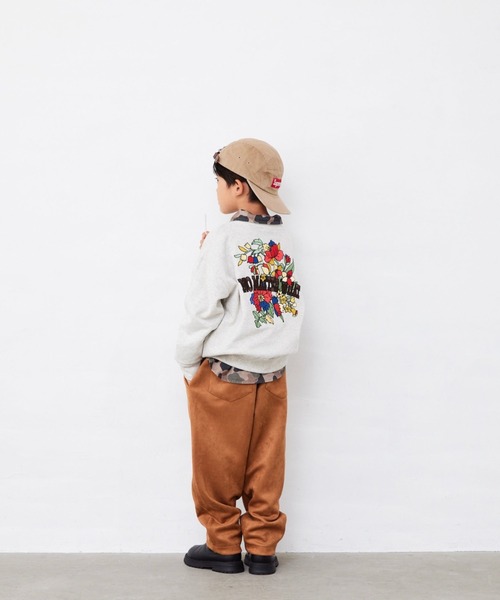 Fluffy BROTHERS(フラッフィーブラザーズ)の「スウェードパンツ(その他パンツ・キッズ・ブラウン・120/90/100/110/130/140/150)」の2枚目の写真