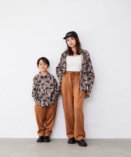 Fluffy BROTHERS(フラッフィーブラザーズ)の「スウェードパンツ(その他パンツ・キッズ・ブラウン・120/90/100/110/130/140/150)」の3枚目の写真