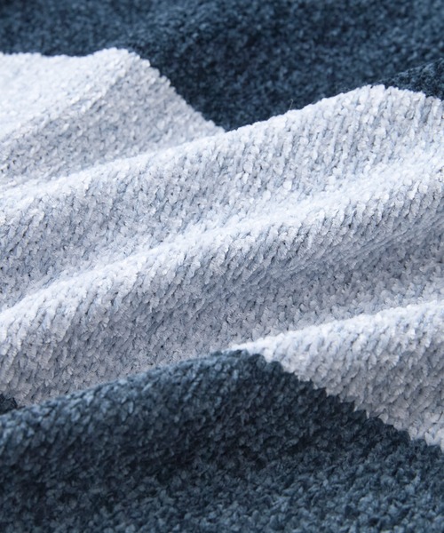 Blue Standard （ブルースタンダード）の「【BLUE STANDARD/ブルースタンダード】モール切り替えニット セーター 冬服 防寒 暖服（ニット/セーター・メンズ・ネイビー/アイボリー/ブラック/グレー・X-LARGE/MEDIUM/LARGE）」の19枚目の写真