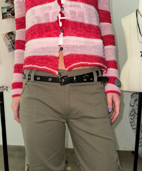 SHAGGIE（シャギー）の「フラップカーゴパラストパンツ（カーゴパンツ・レディース・ブラック/カーキ・MEDIUM/SMALL）」の3枚目の写真