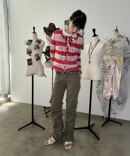 SHAGGIE（シャギー）の「フラップカーゴパラストパンツ（カーゴパンツ・レディース・ブラック/カーキ・MEDIUM/SMALL）」の7枚目の写真